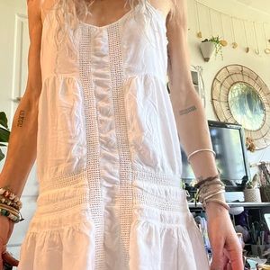 Volcom white dress, knee length